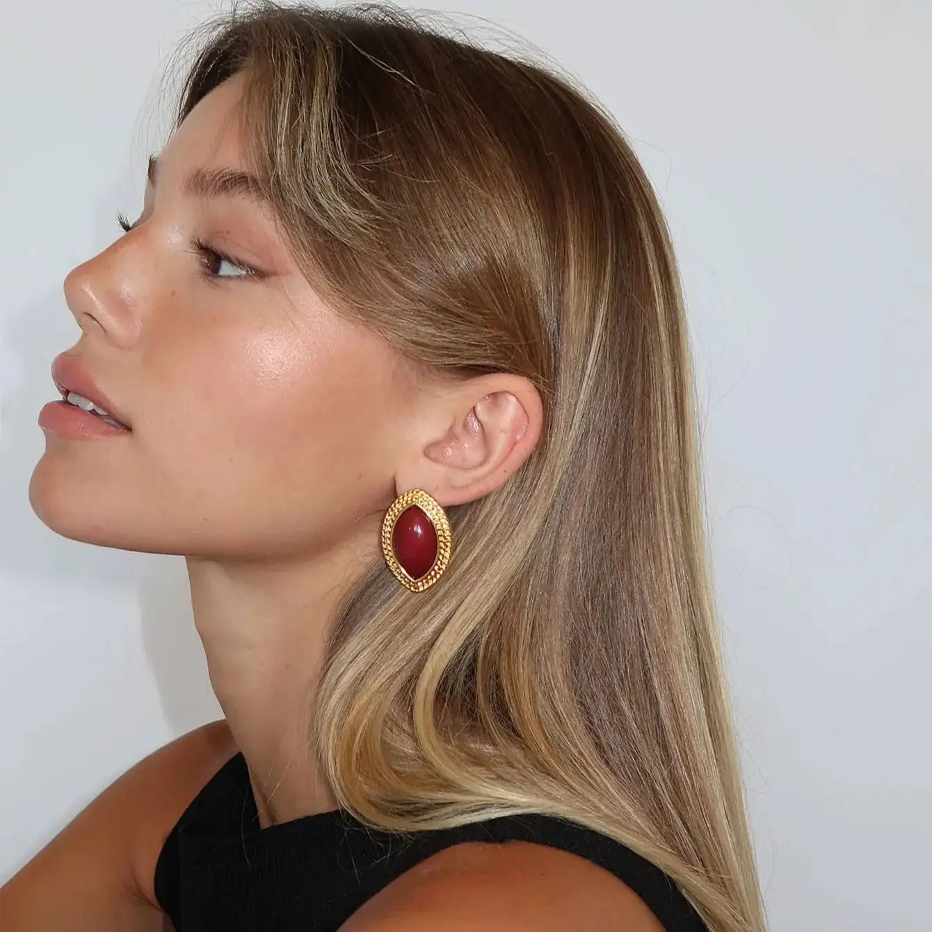 Vintage Oval Earrings