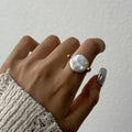Moon Pearl Ring