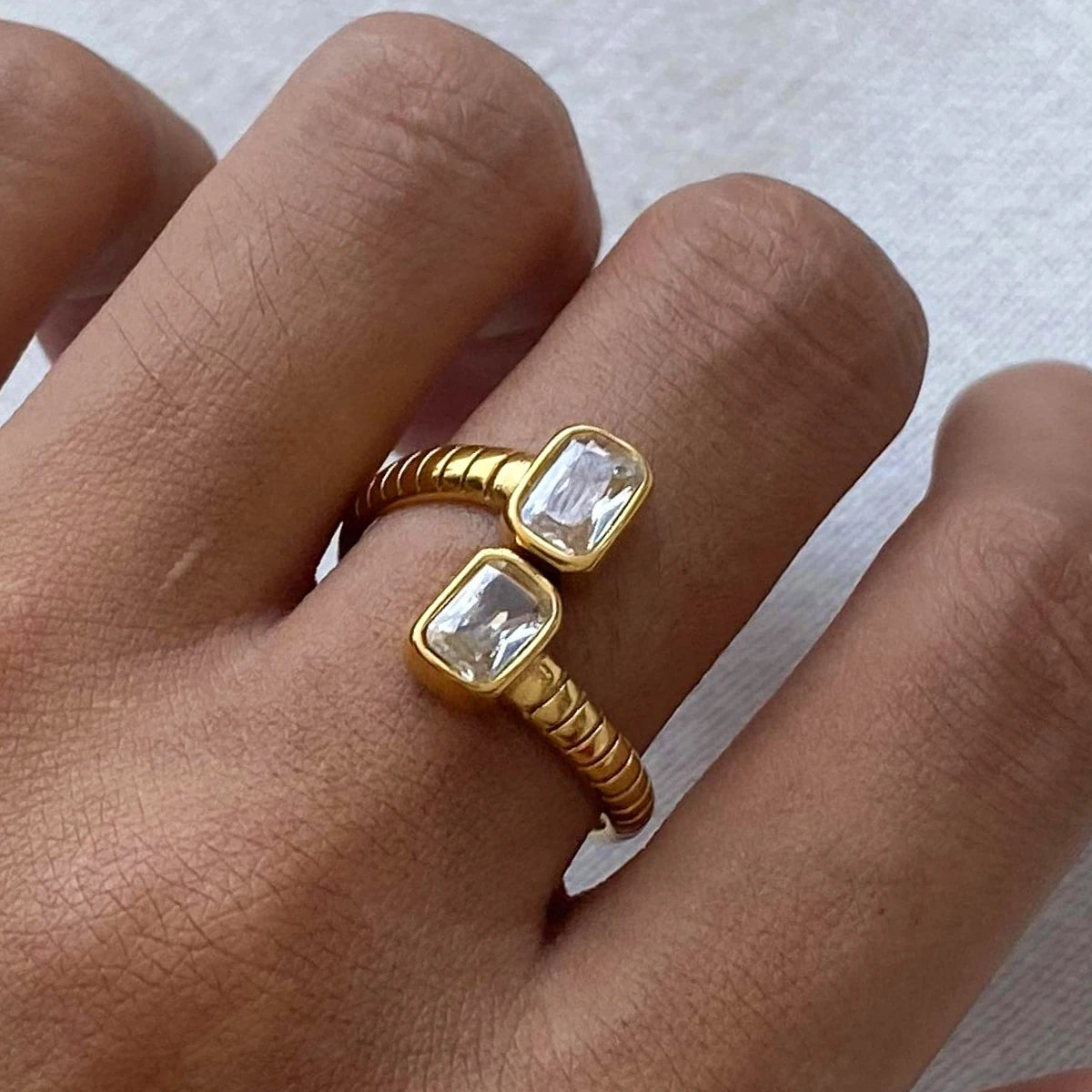 Zirconia Open Ring