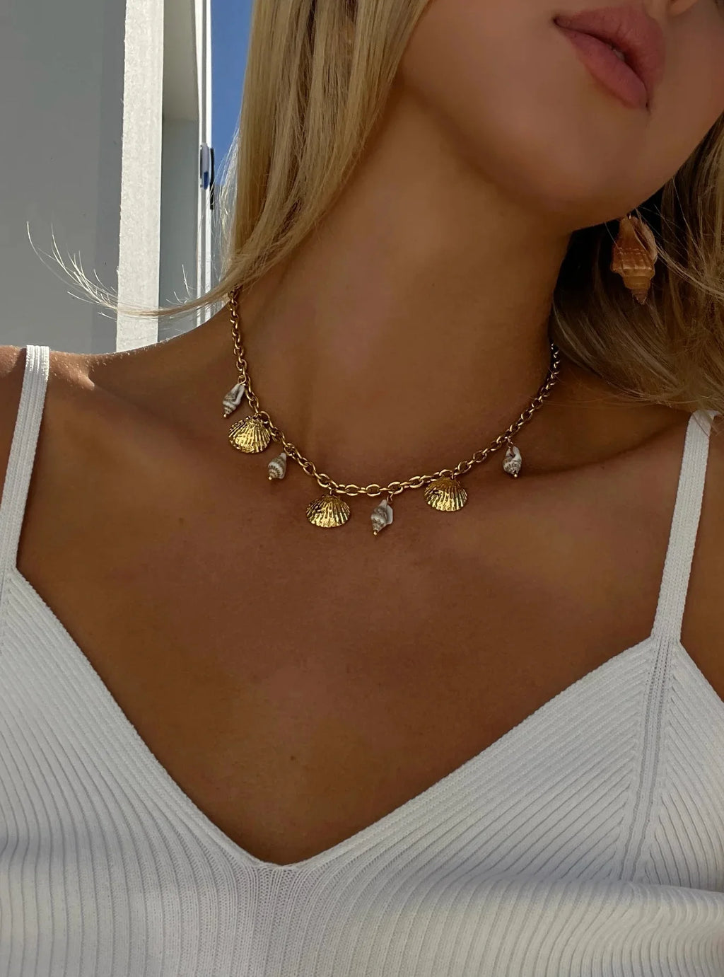 Golden Shell Necklace