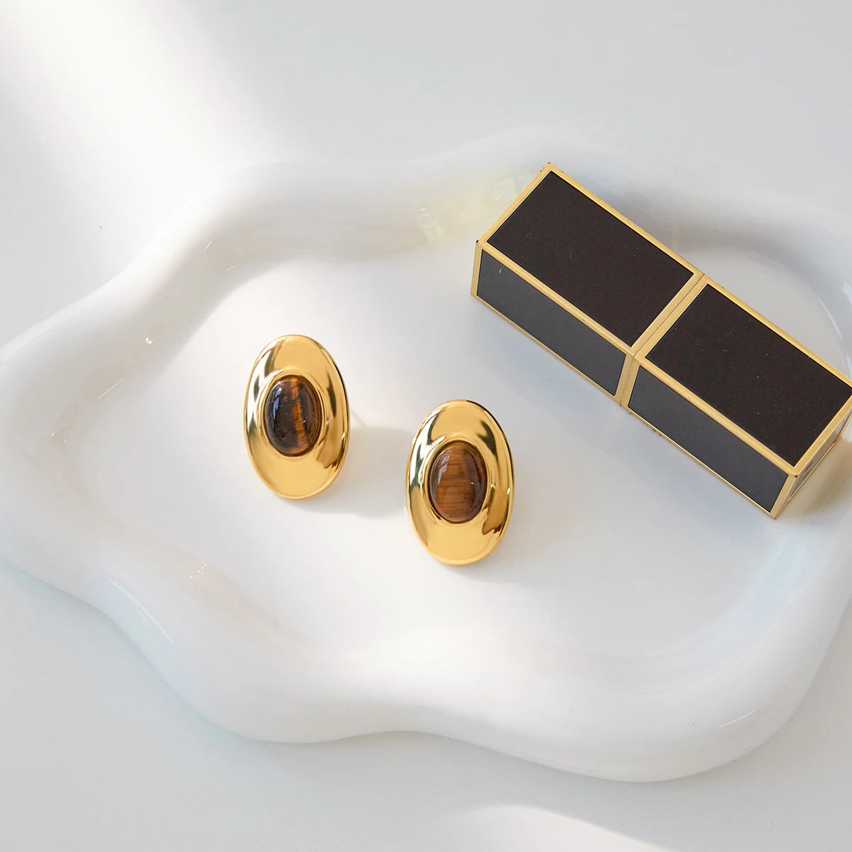 The Tiger Eye Earrings
