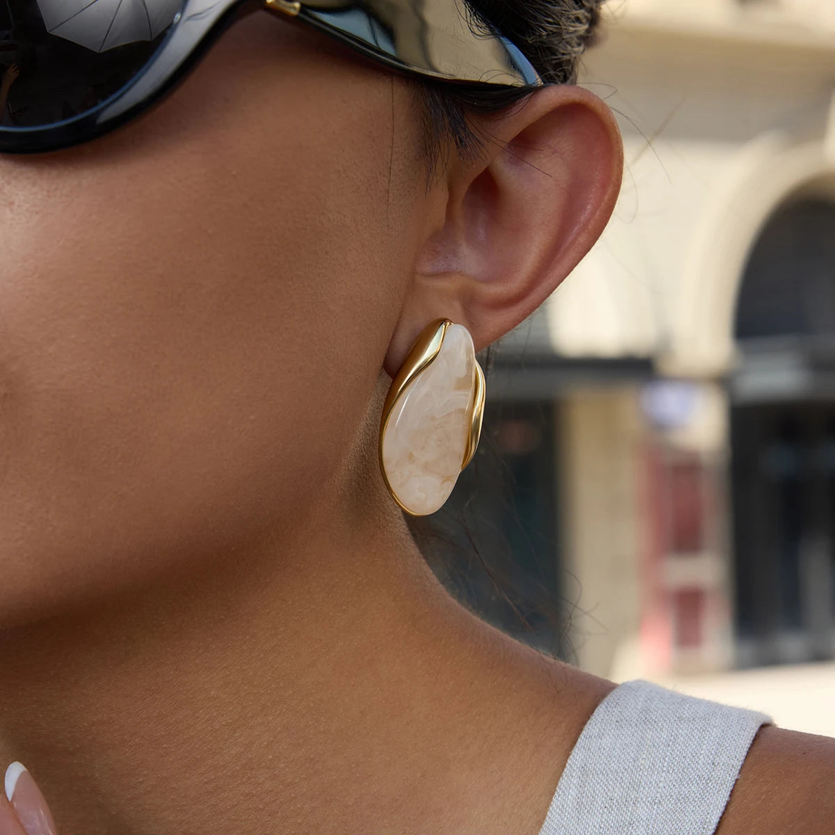 Honey Stone Earrings