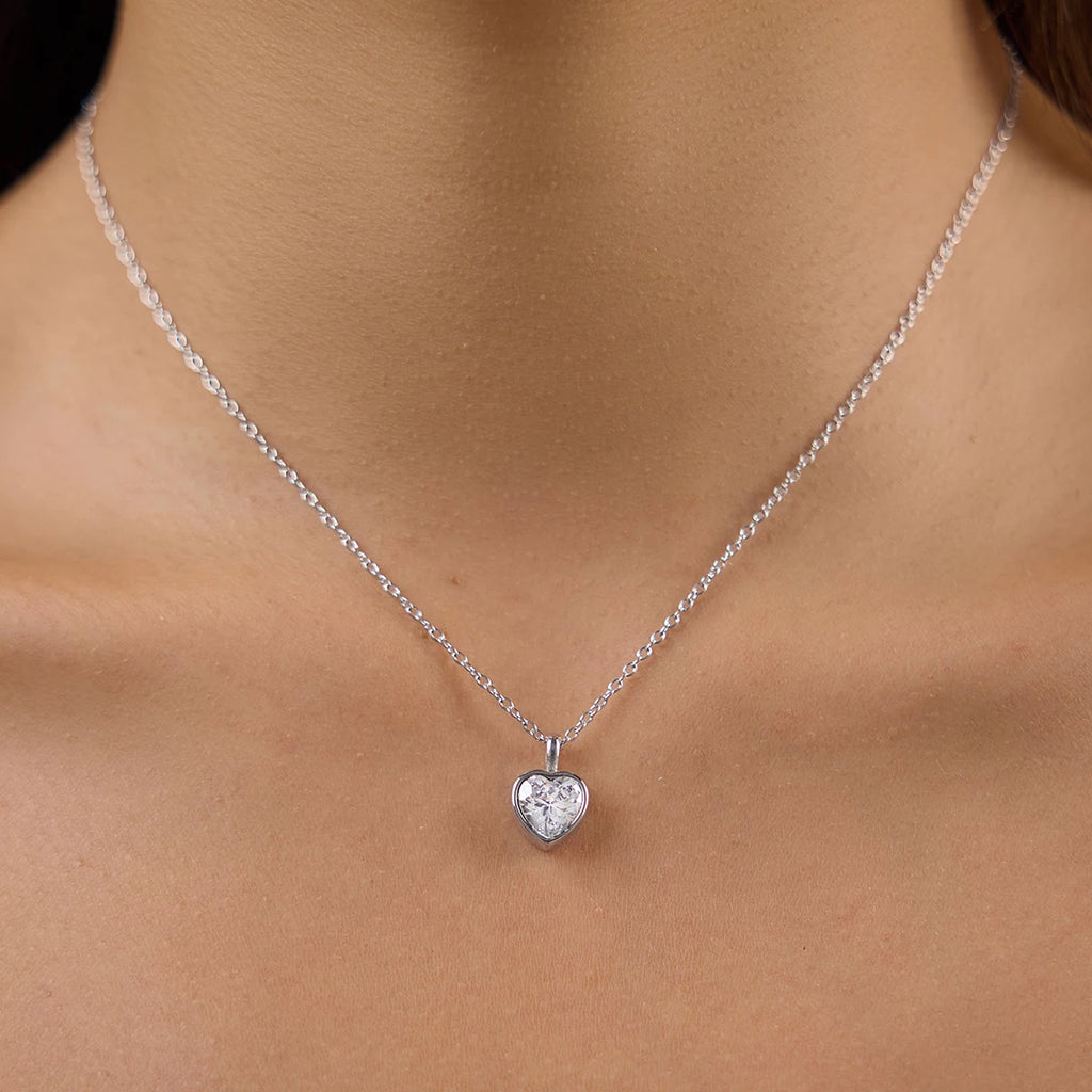 Silver heart Necklace