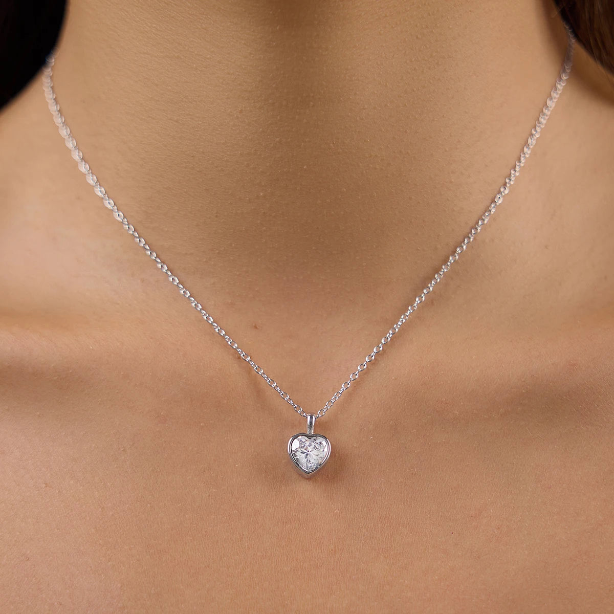 Silver heart Necklace