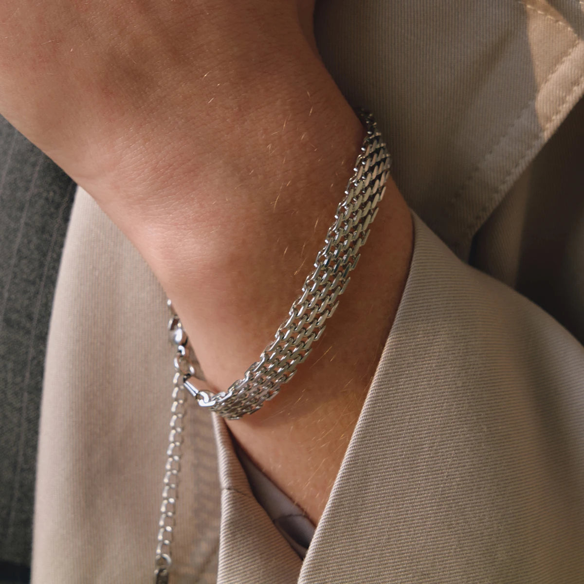 Silver weave Bracelet