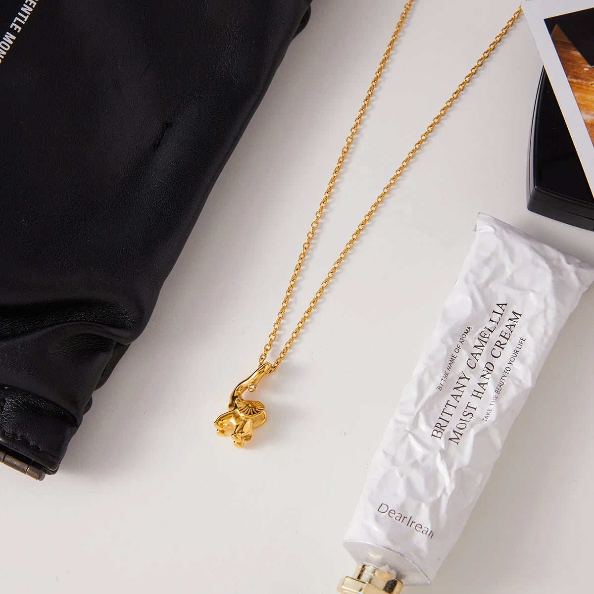 Golden elephant Necklace