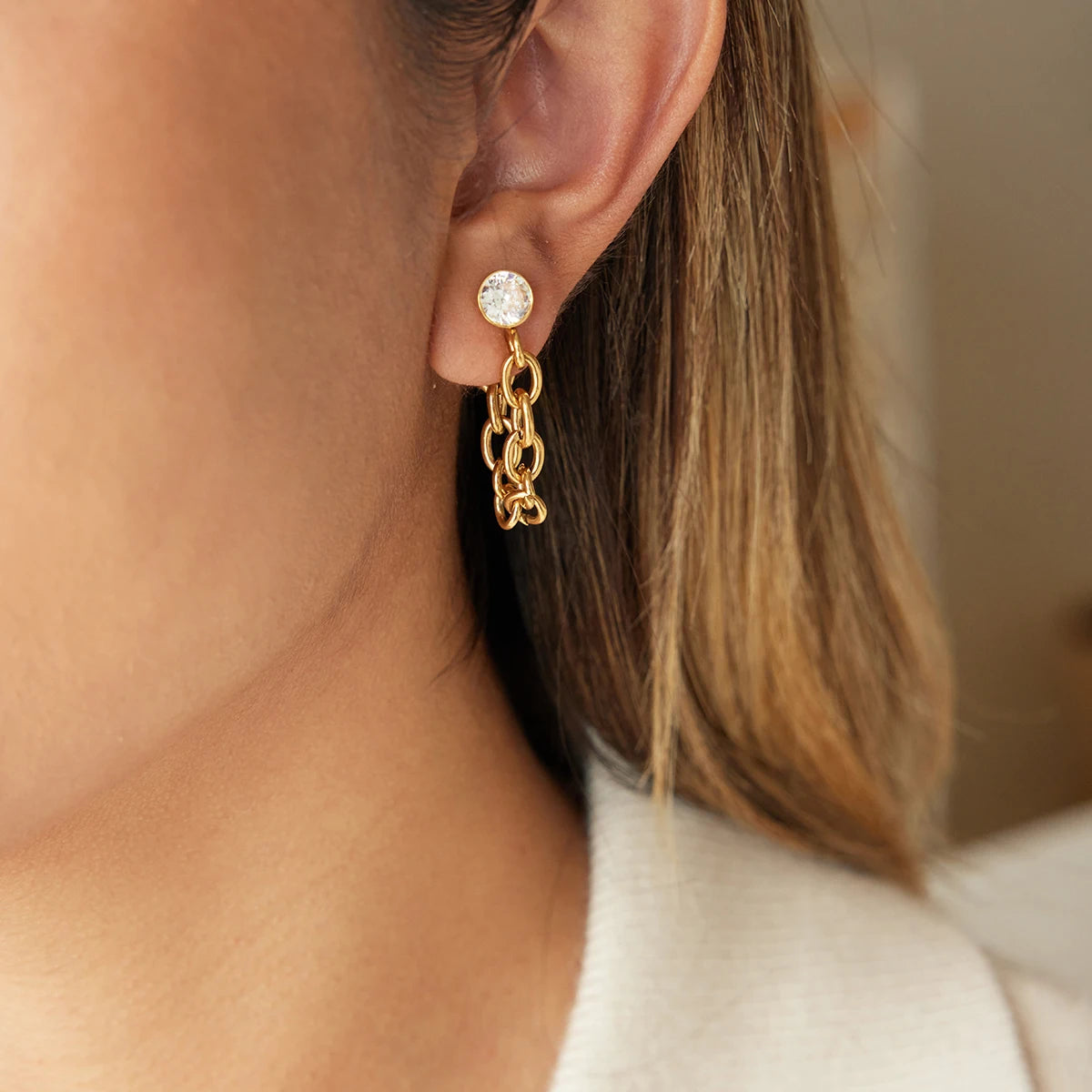 Golden Chain Earrings