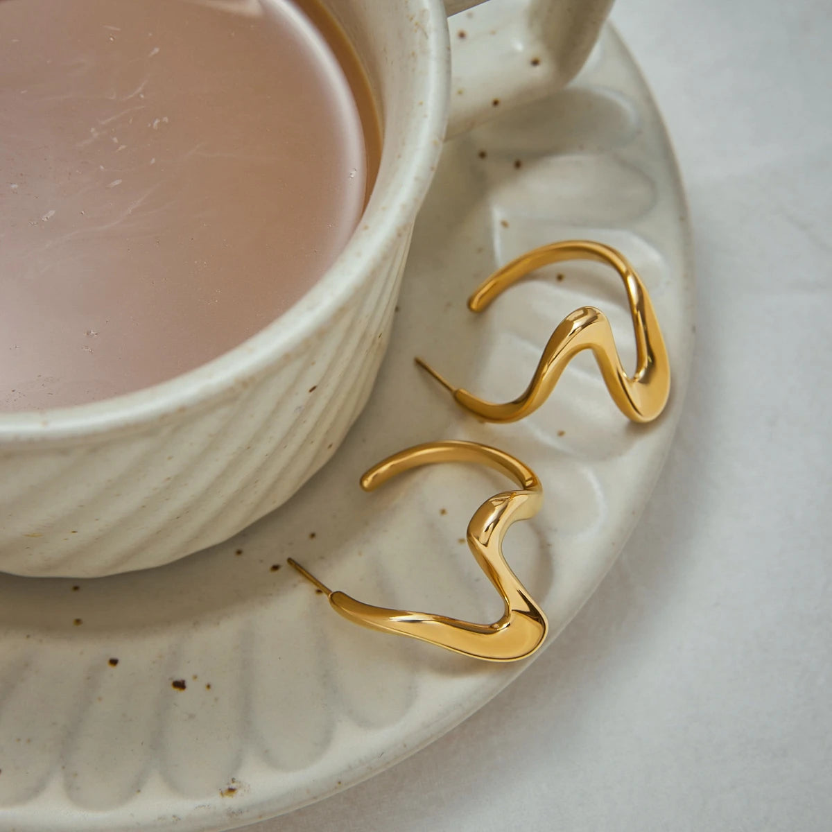 Sculpted Gold Earrings