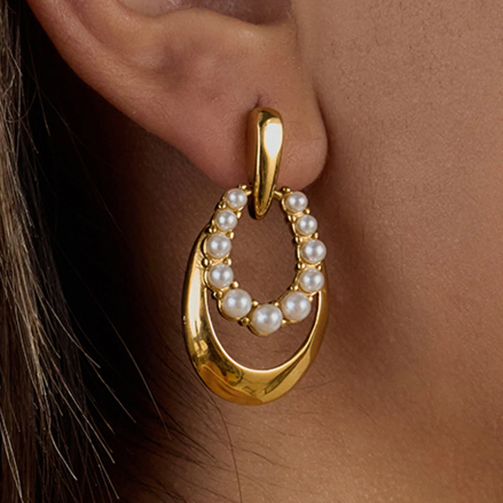 Pearl Eclipse Earrings