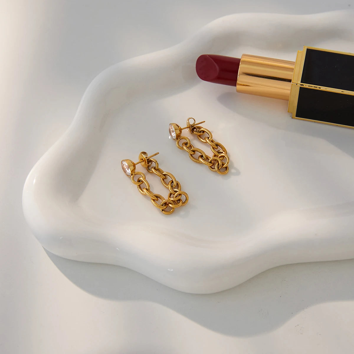 Golden Chain Earrings