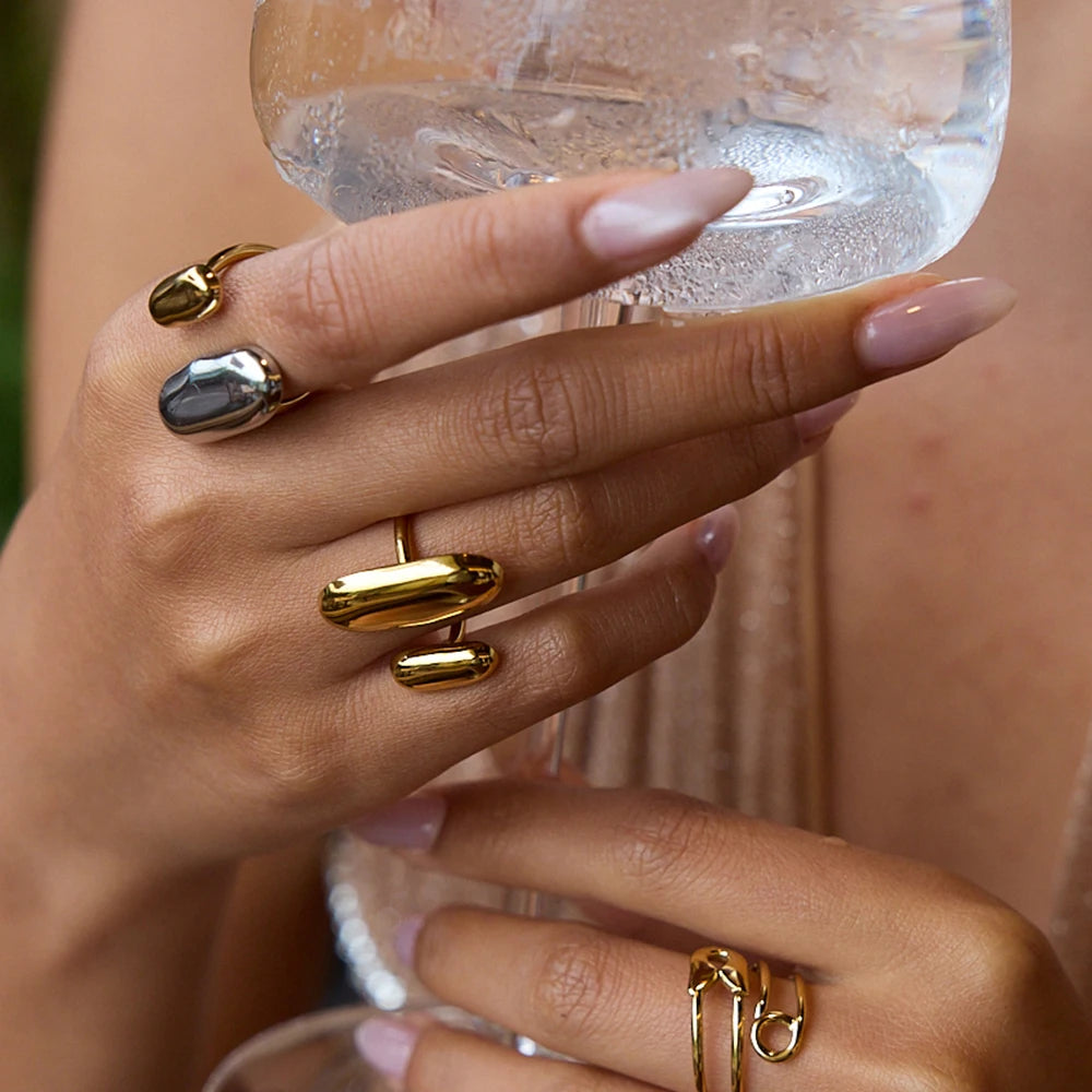 Oval Two Tone Ring