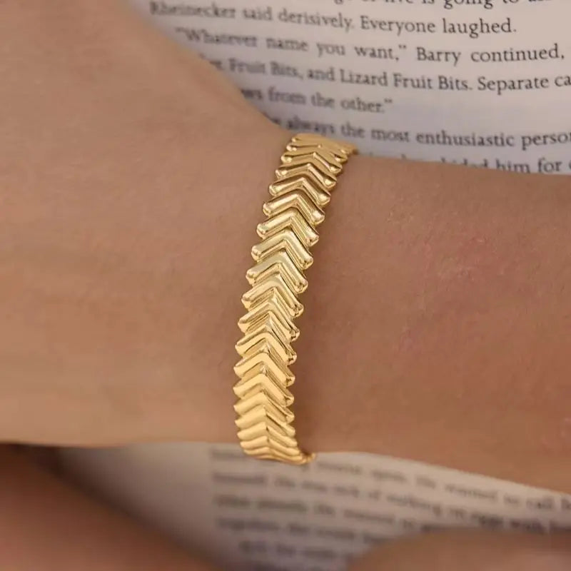 Golden Chevron Bracelet