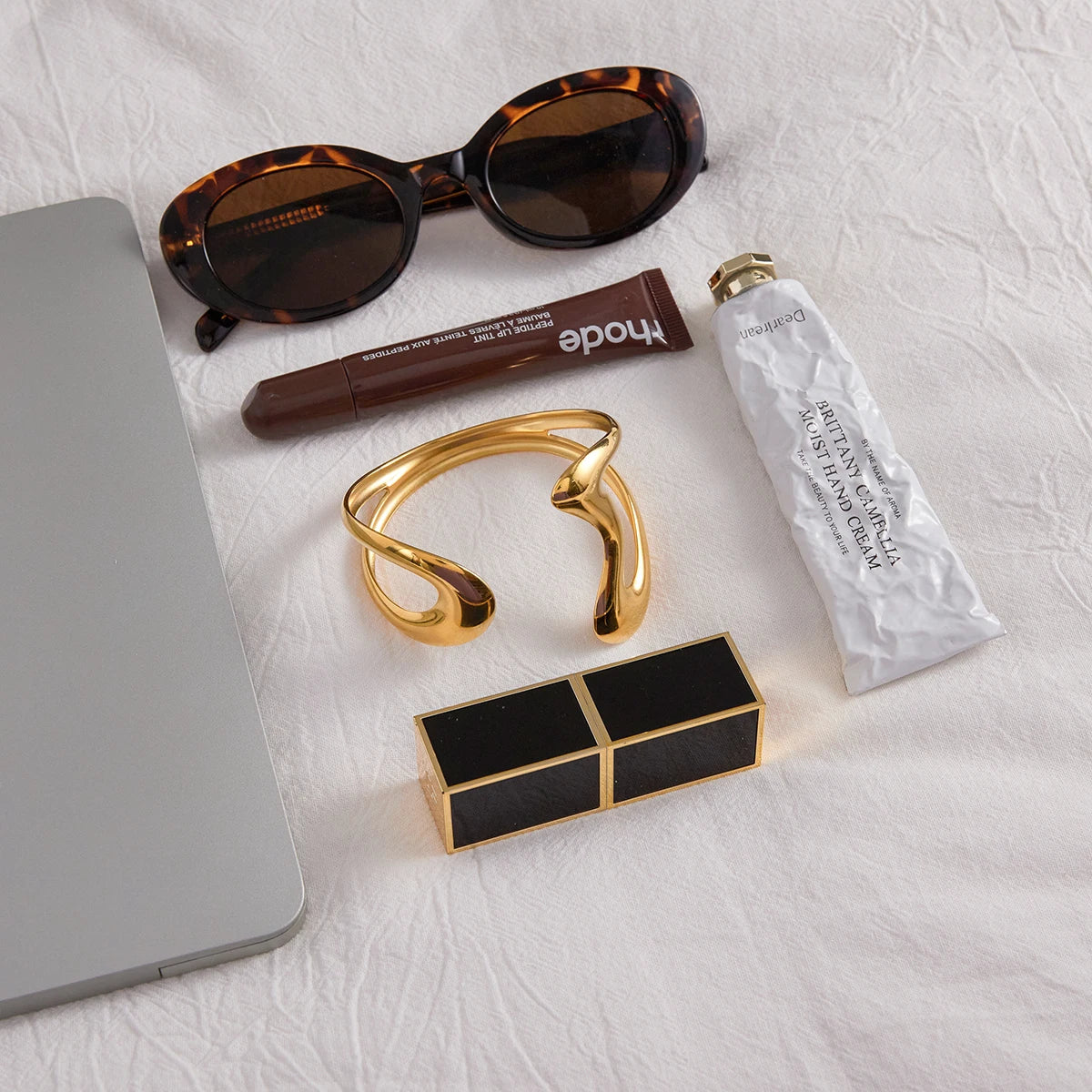 Golden Wave Cuff Bracelet