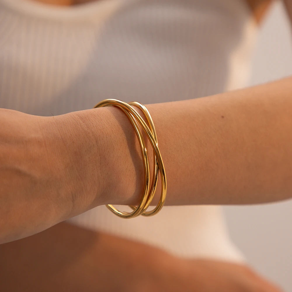 Golden Layered Bracelet