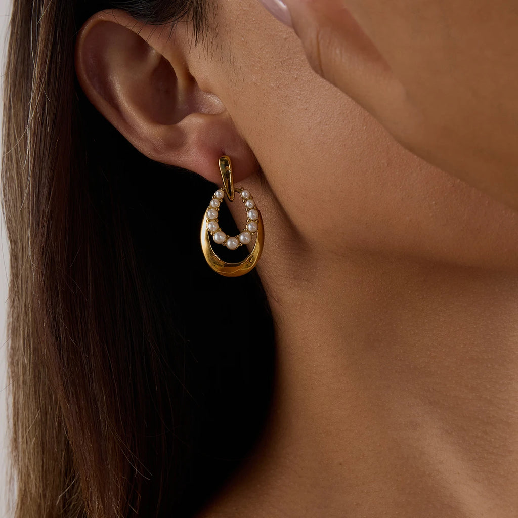 Pearl Eclipse Earrings