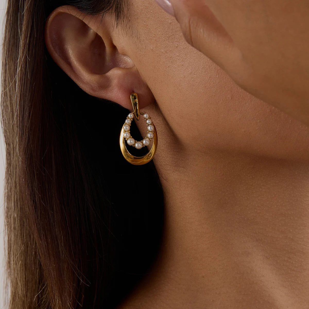 Pearl Eclipse Earrings