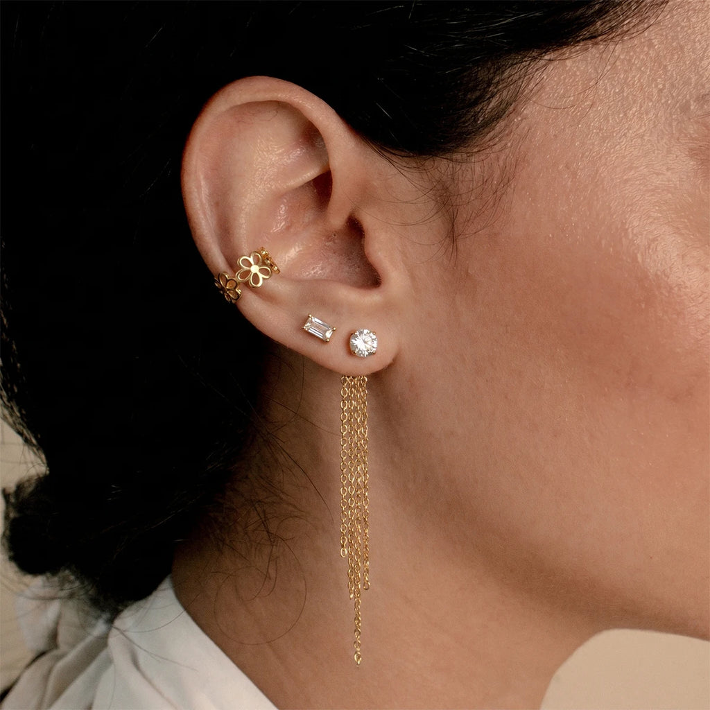 Diamond Tassel Earring