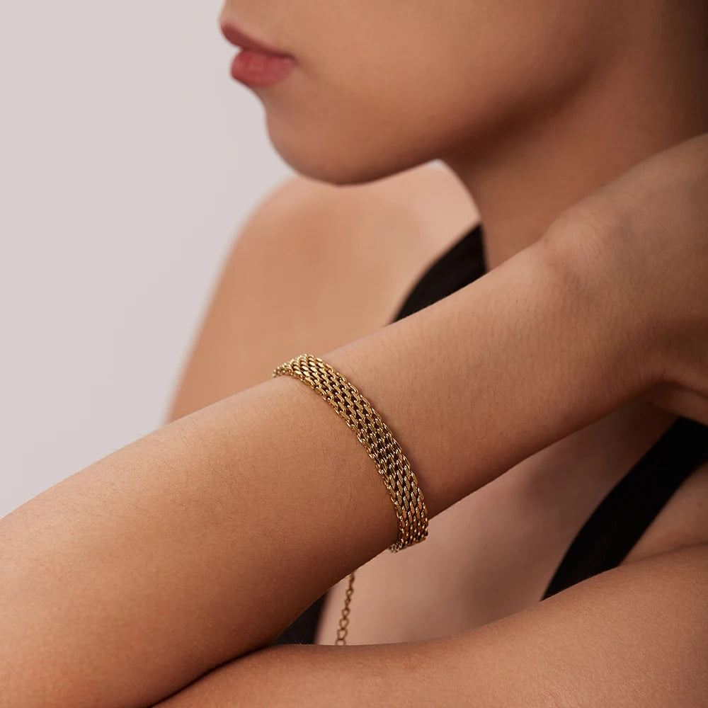 Golden Weave Bracelet