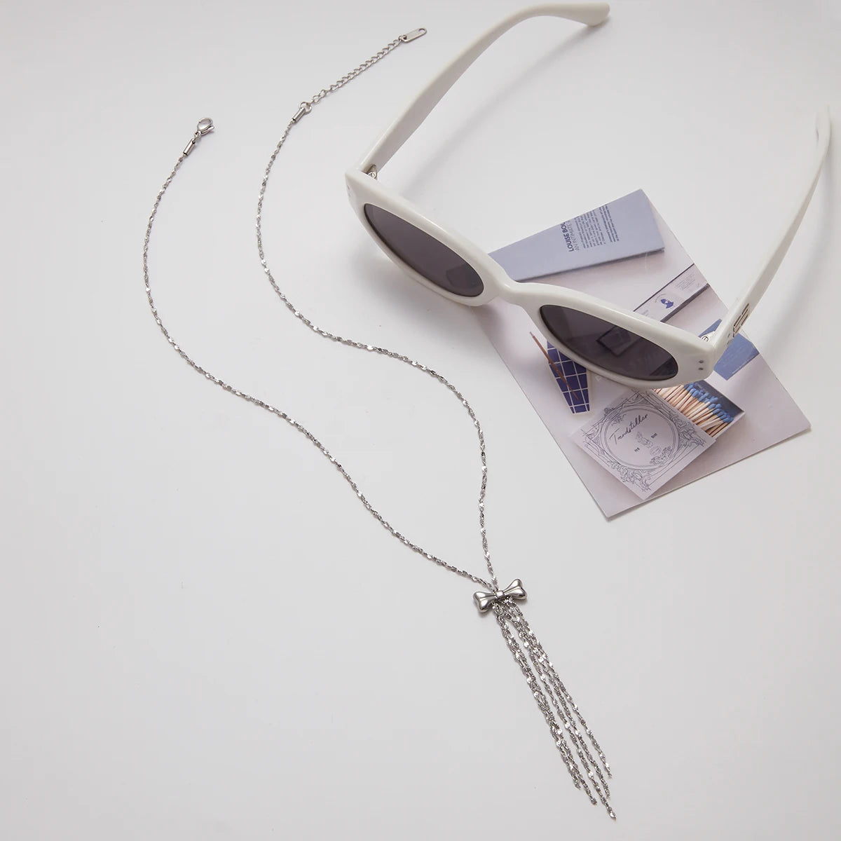 Silver Bow Necklace