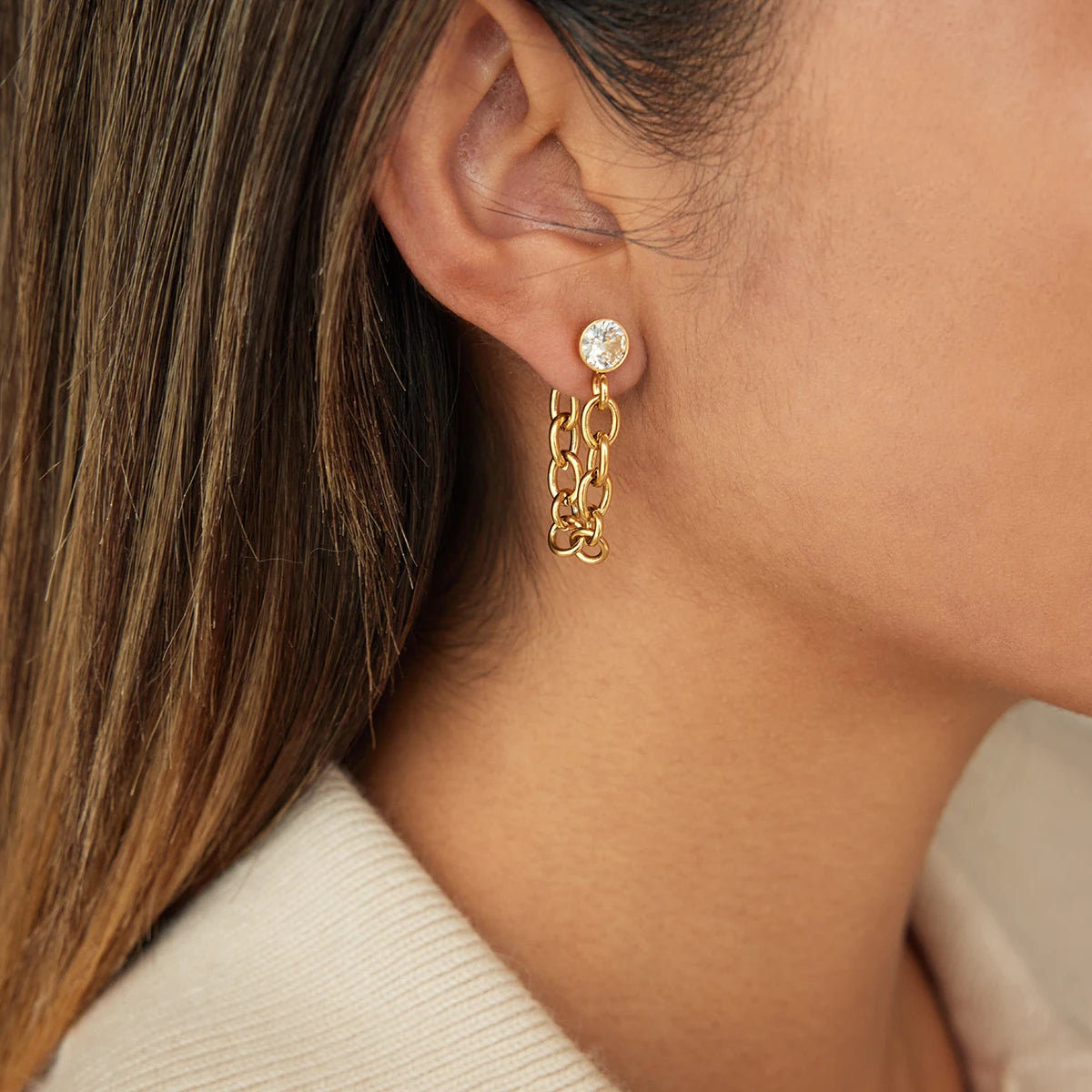 Golden Chain Earrings