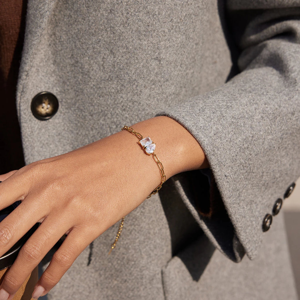 Crystal Cube Bracelet