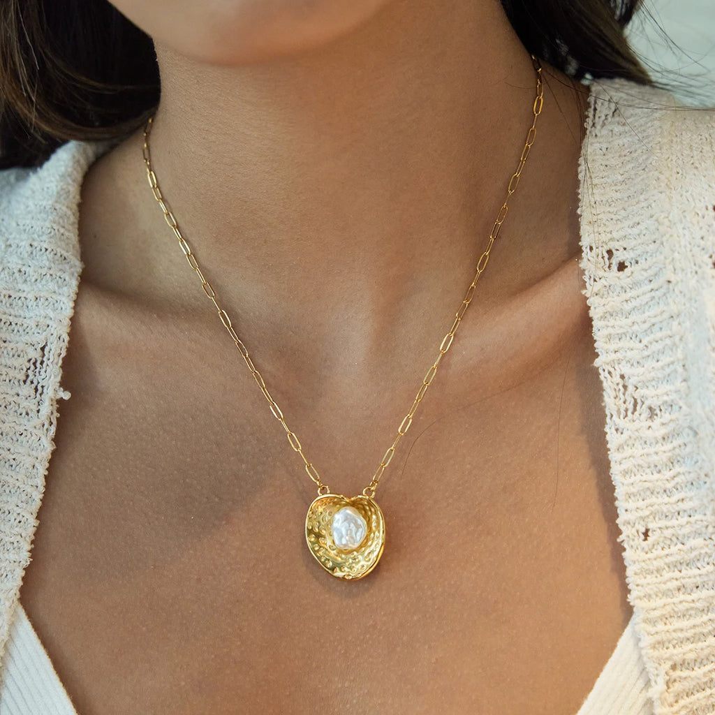 Golden Moon Necklace