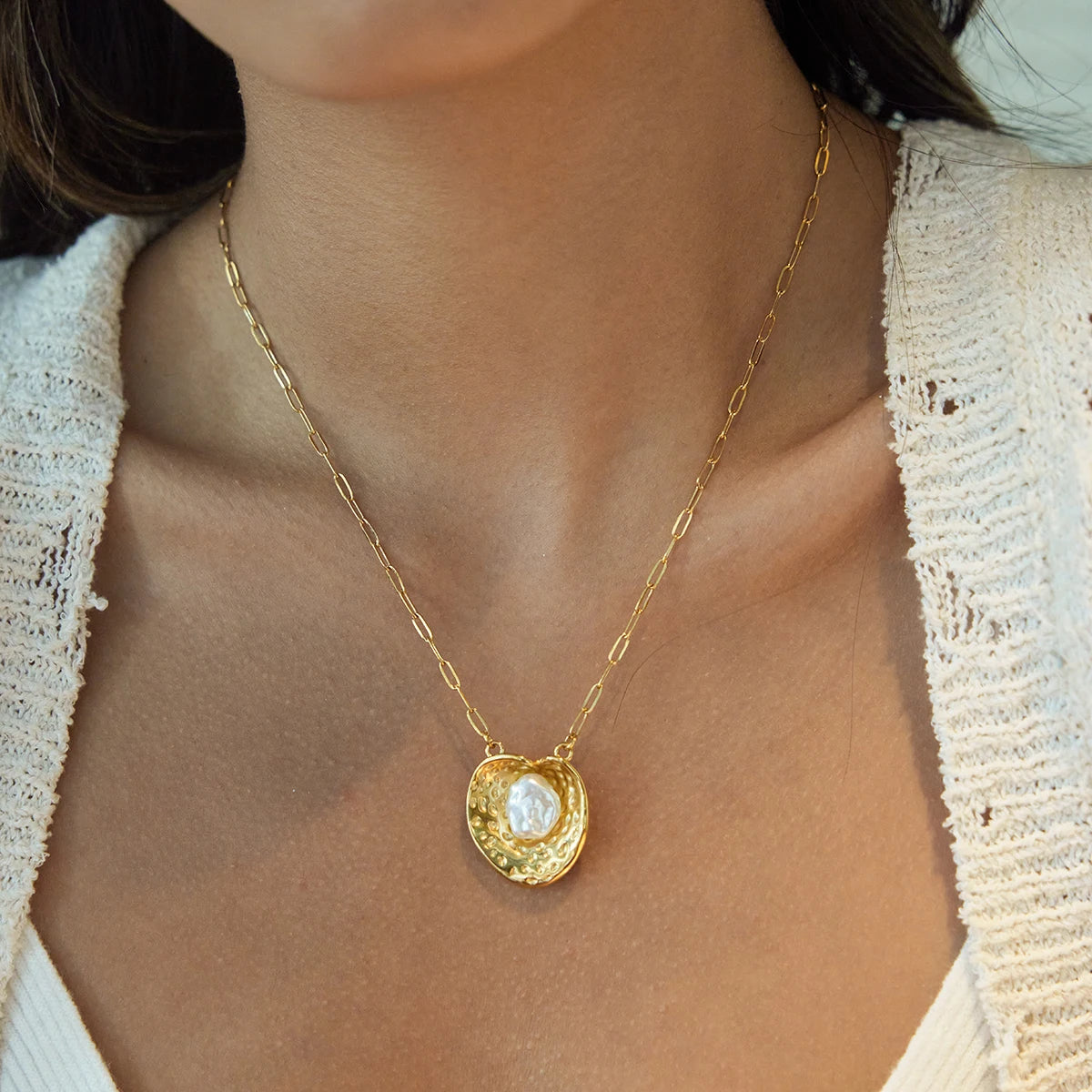Golden Moon Necklace
