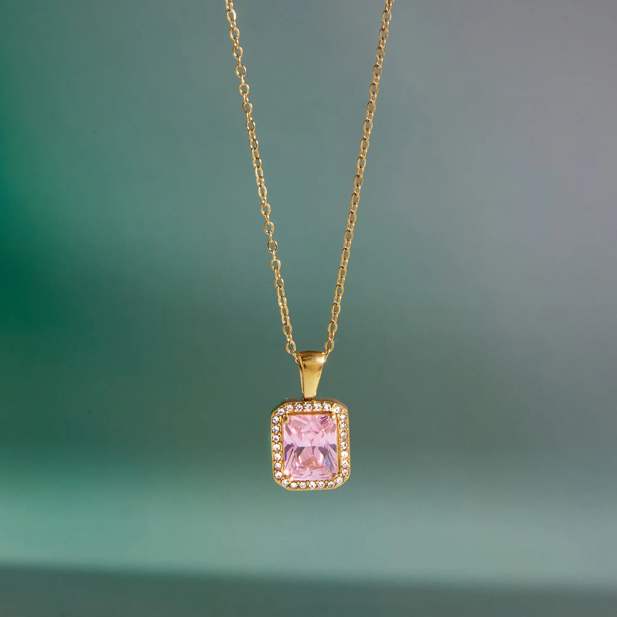 Pink Crystal Necklace
