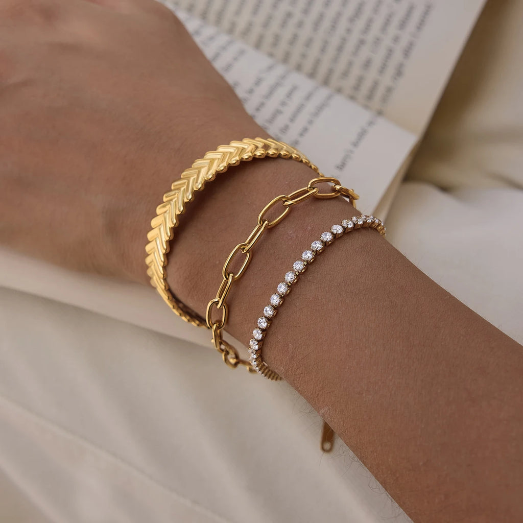 Golden Chevron Bracelet