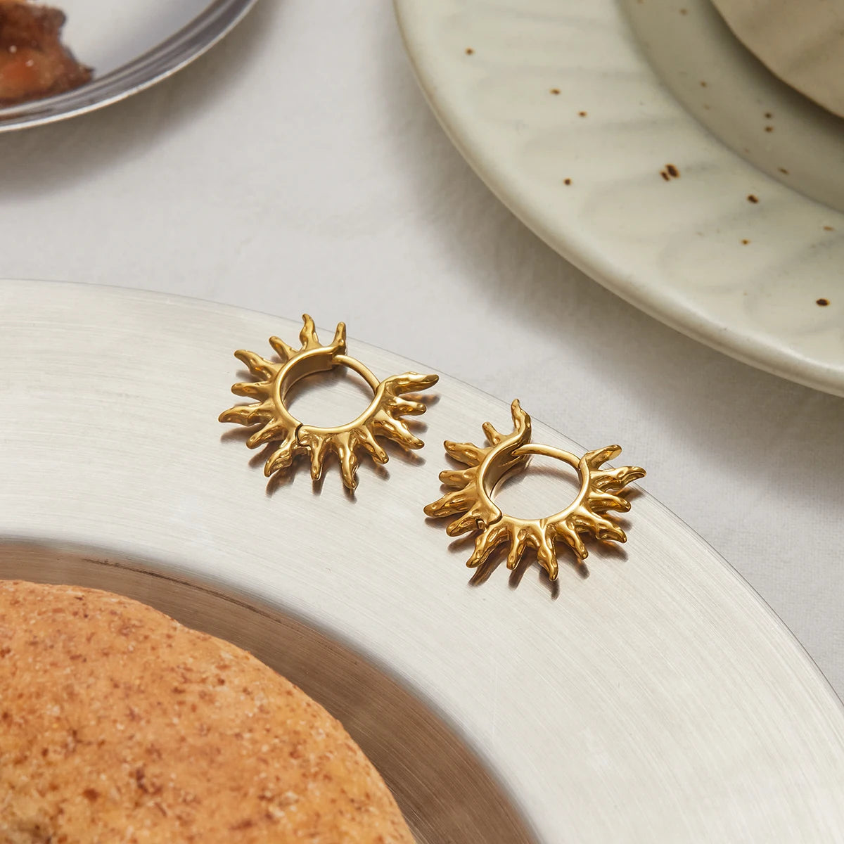 Golden Sun Earring