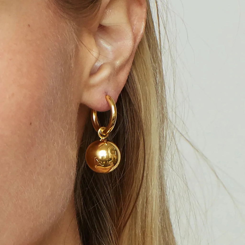 Golden Orb Earring