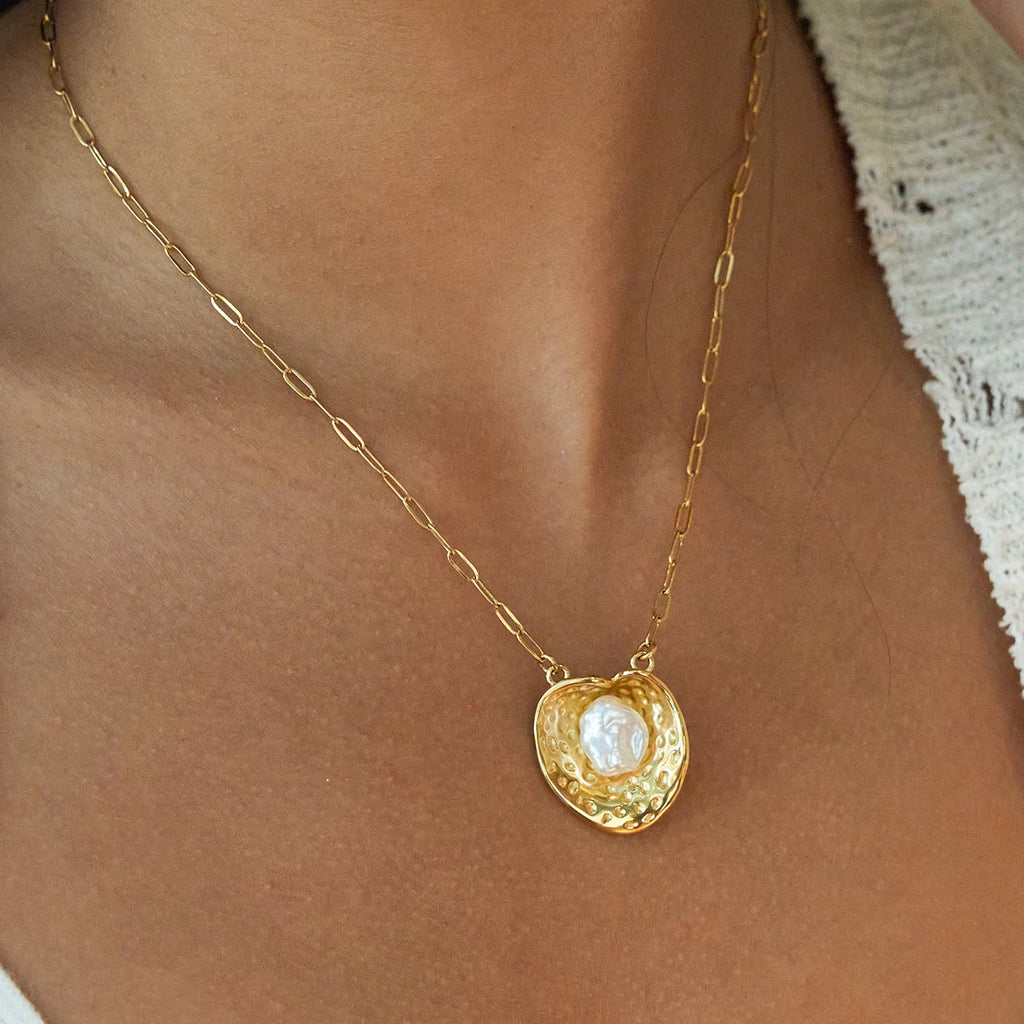 Golden Moon Necklace