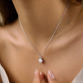 Silver Diamond Necklace