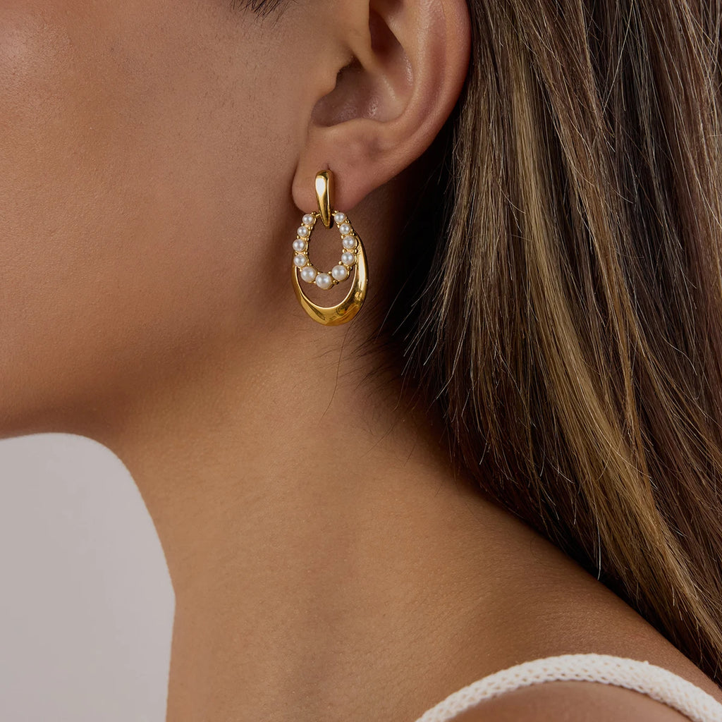 Pearl Eclipse Earrings
