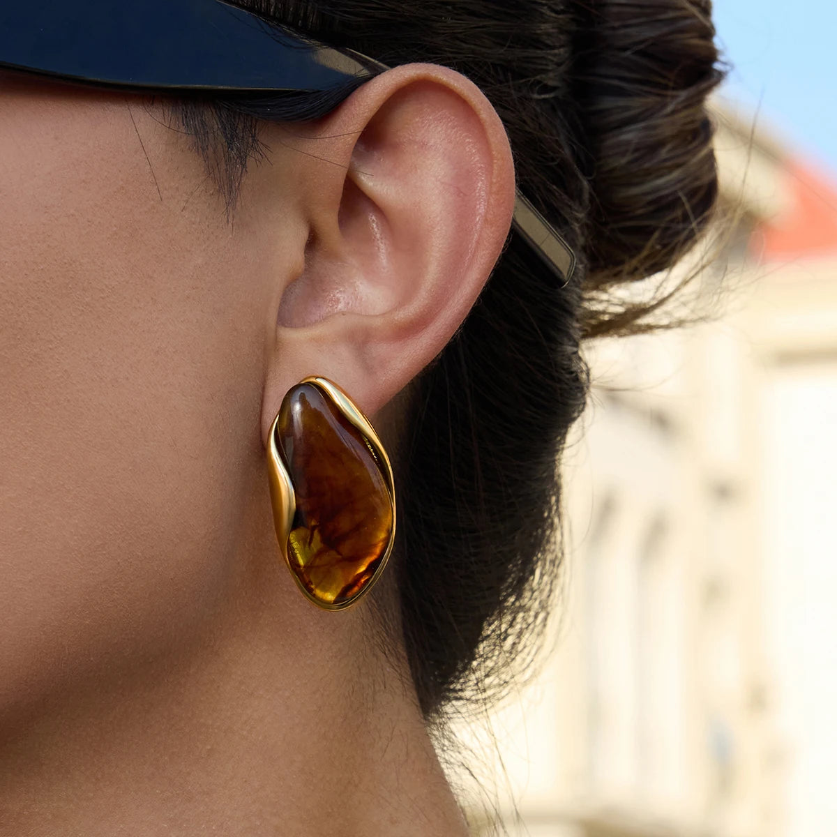 Honey Stone Earrings