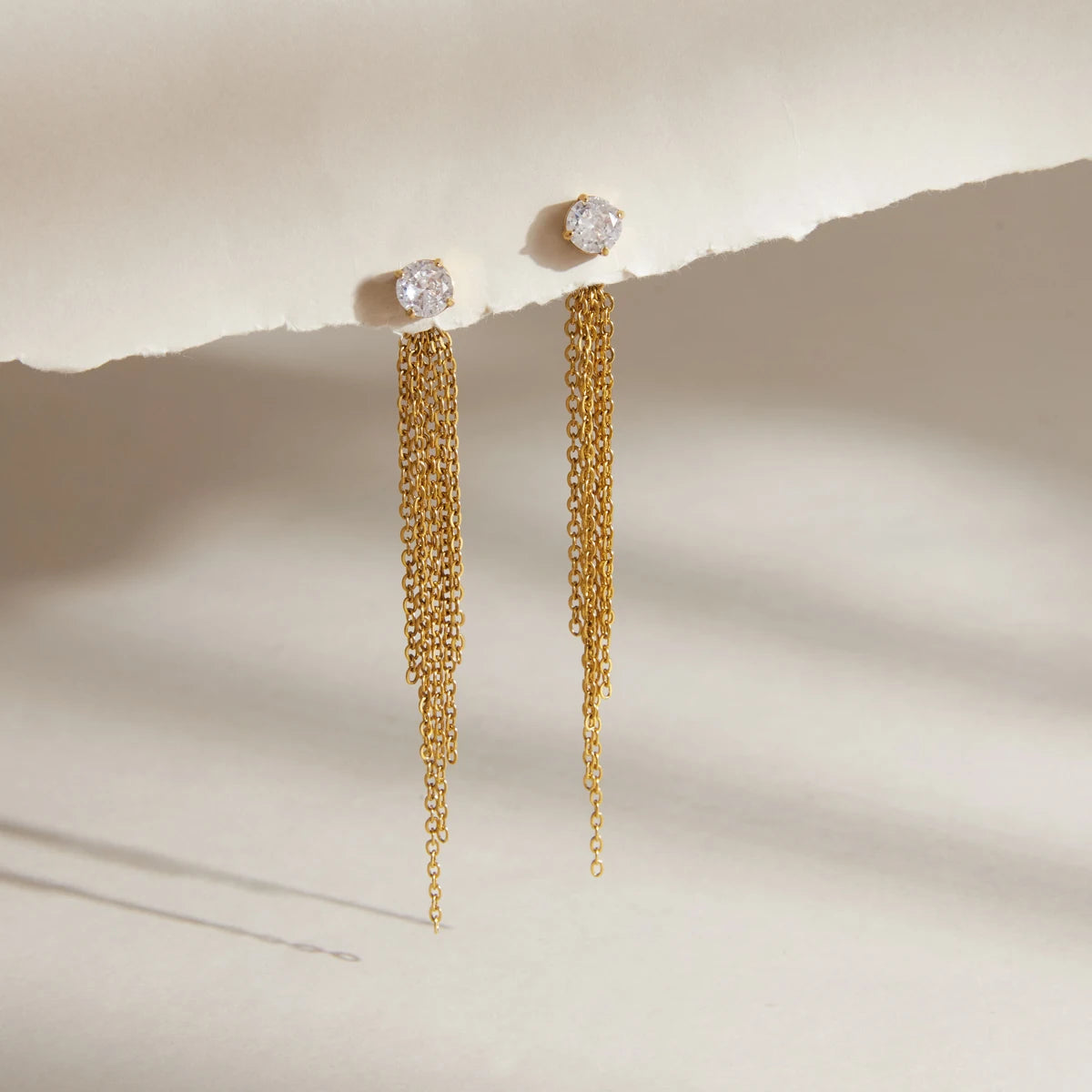 Diamond Tassel Earring