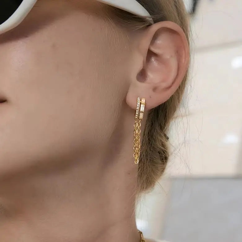 Aura Chain Earrings