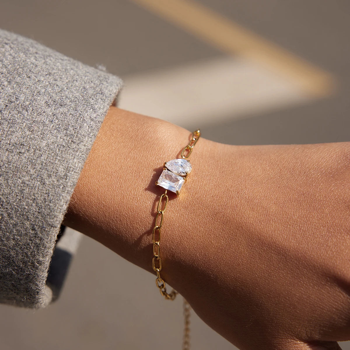 Crystal Cube Bracelet