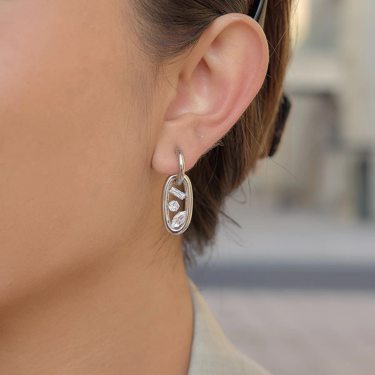 Silver Reina Earrings