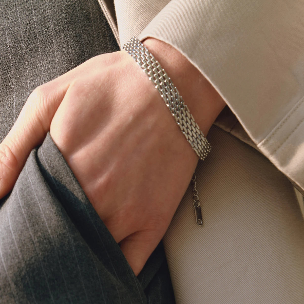 Silver weave Bracelet