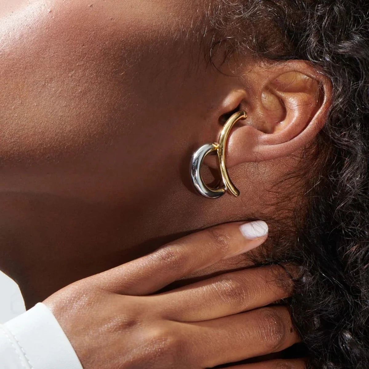 Dual Moon Earring