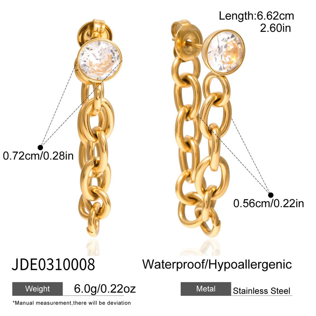 Golden Chain Earrings