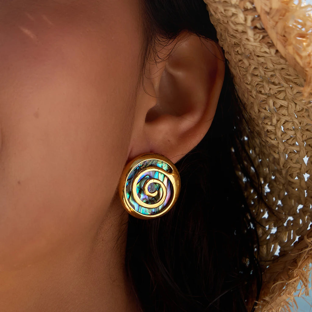 Radiant Spiral Earrings