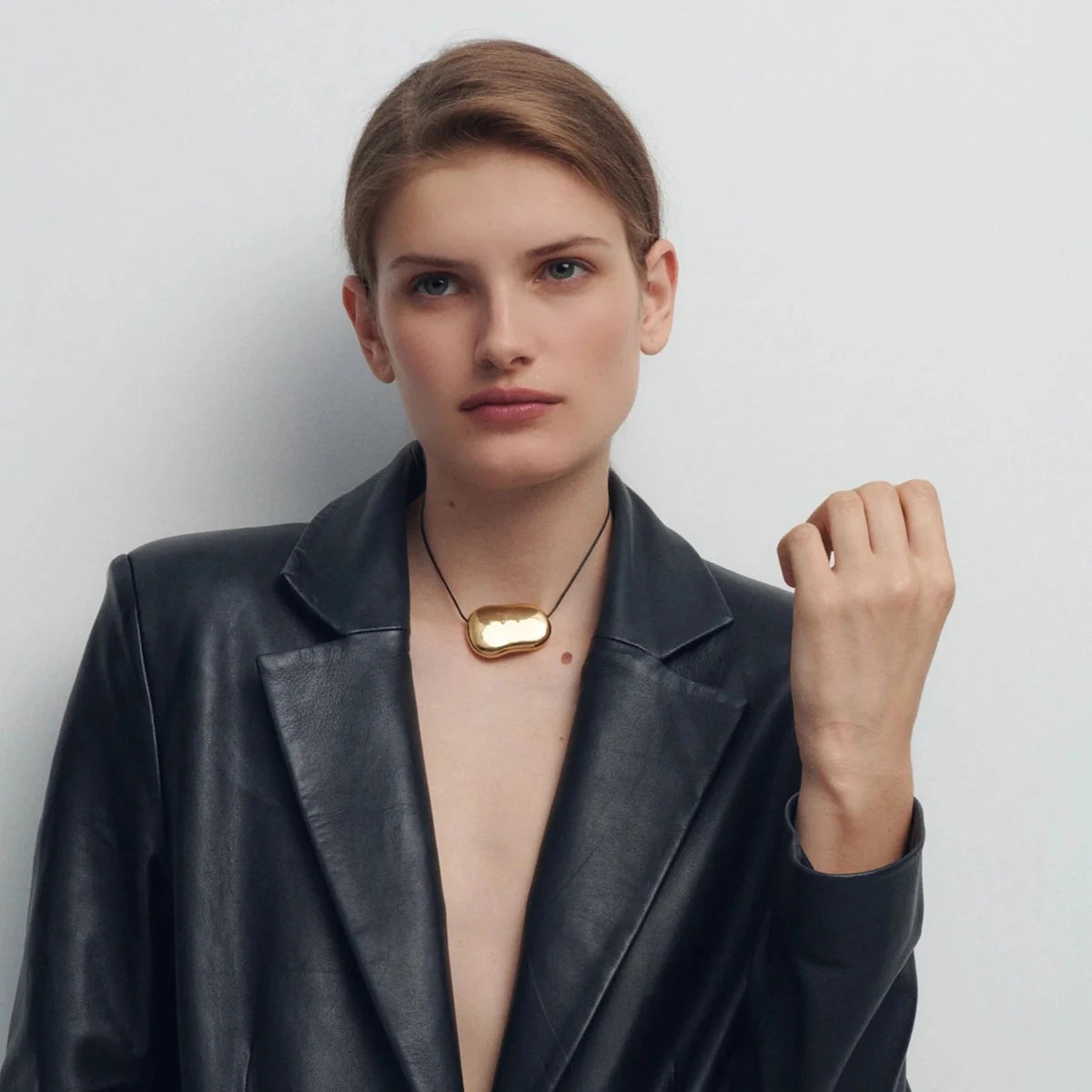 Golden Pebble Necklace