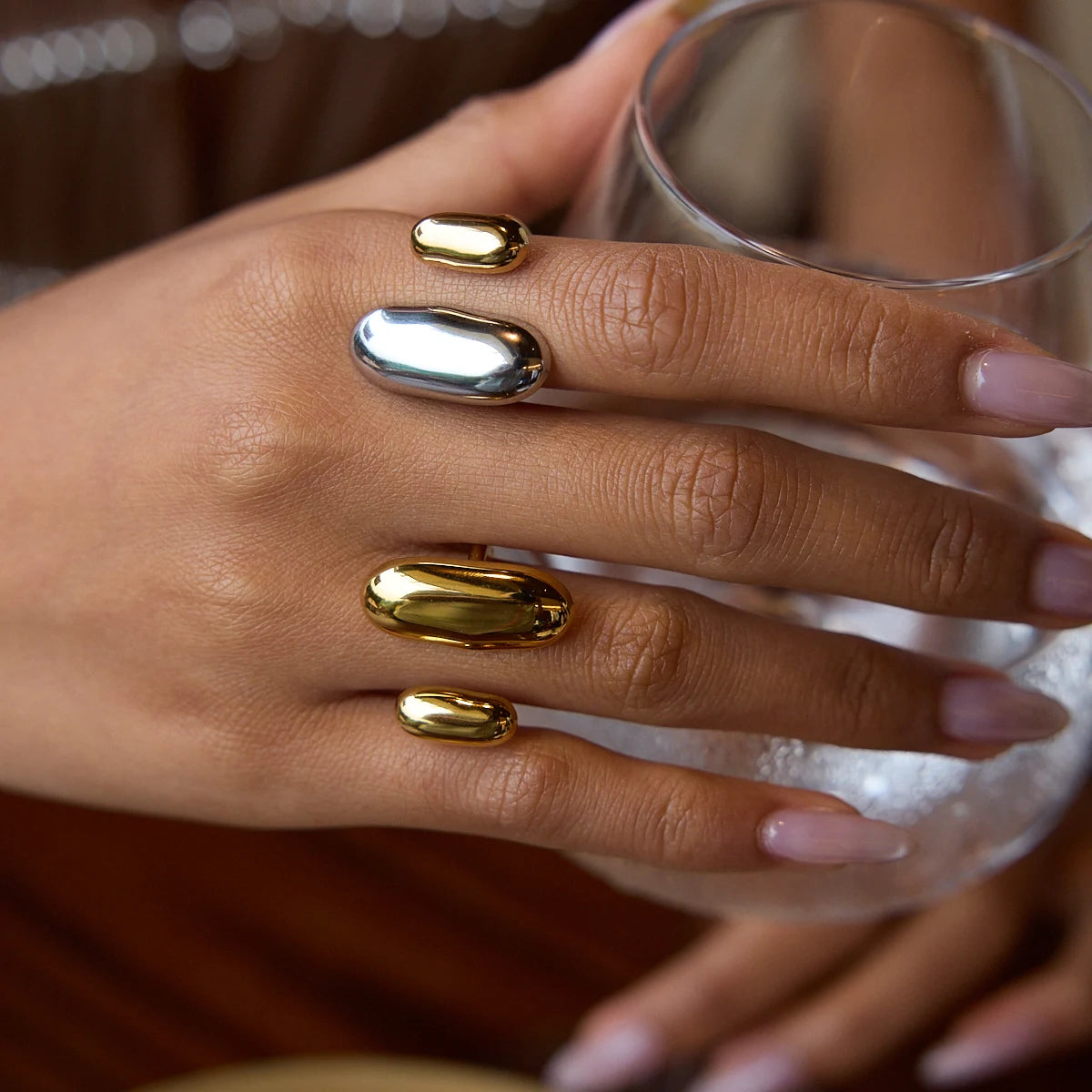 Oval Two Tone Ring