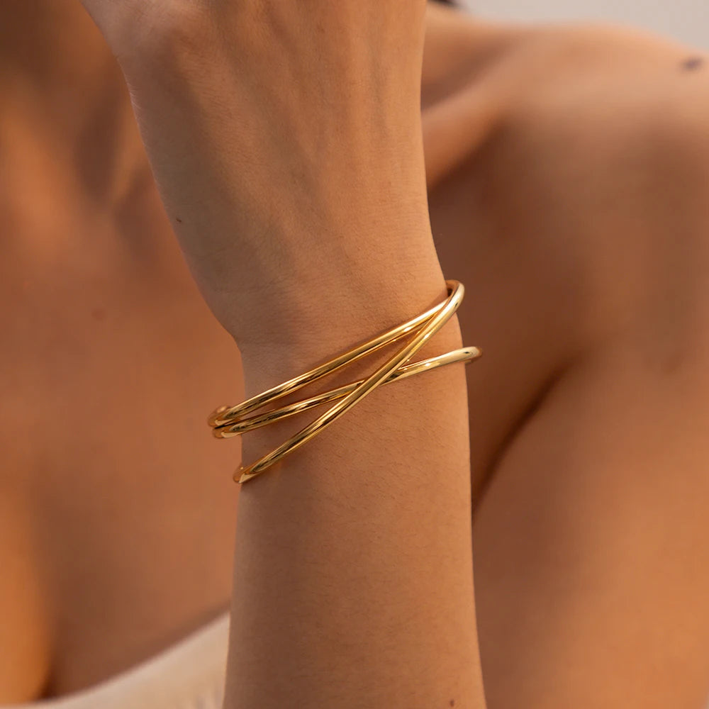 Golden Layered Bracelet