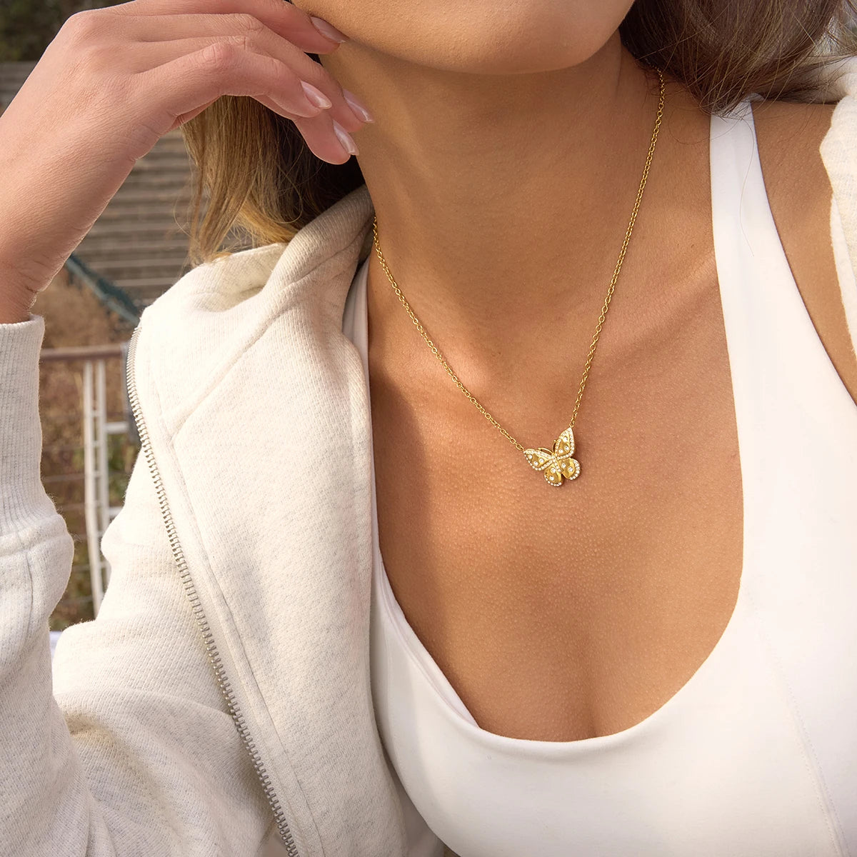 Golden Butterfly Necklace