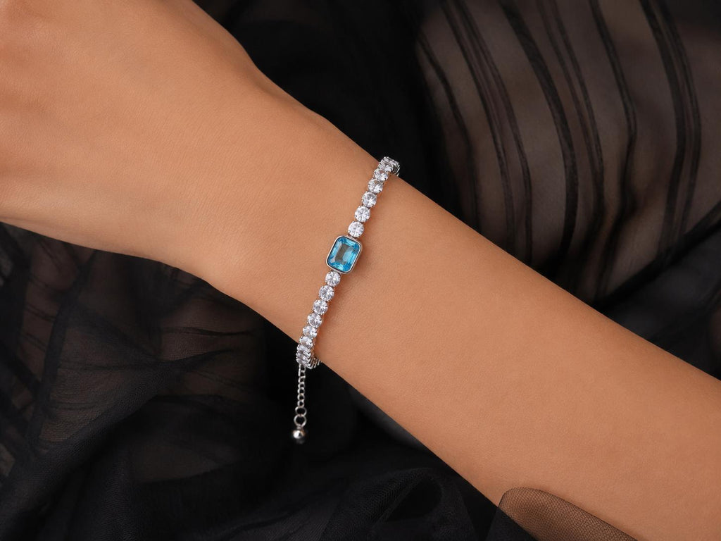 Ocean Crystal Tennis Bracelet
