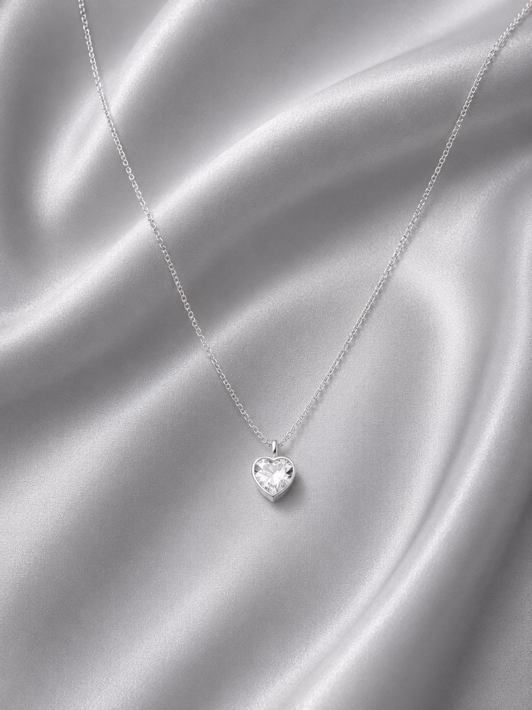 Silver heart Necklace