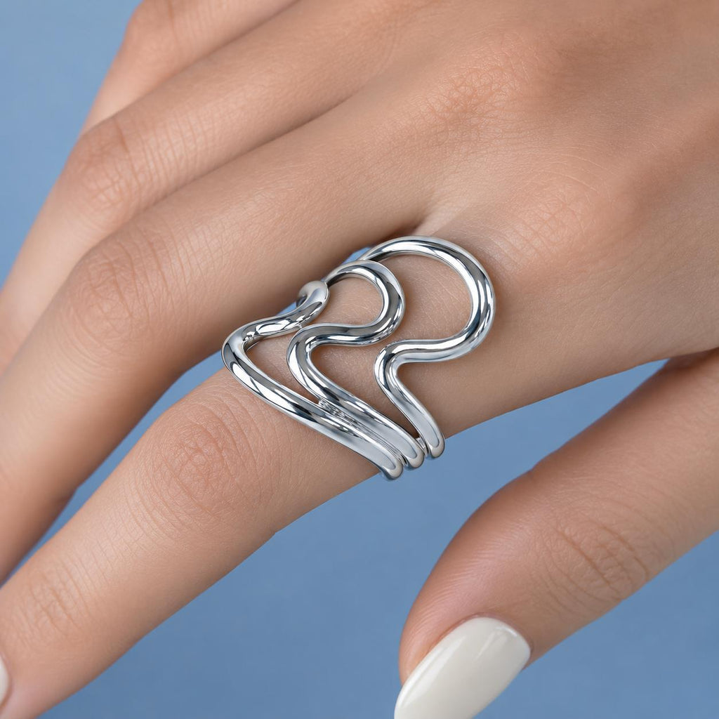 Open Wave Ring